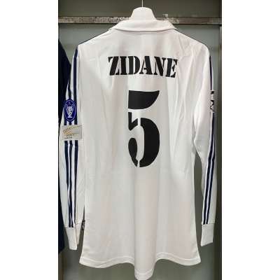 2002 Real Madrid Zidane Champions Home Shirt