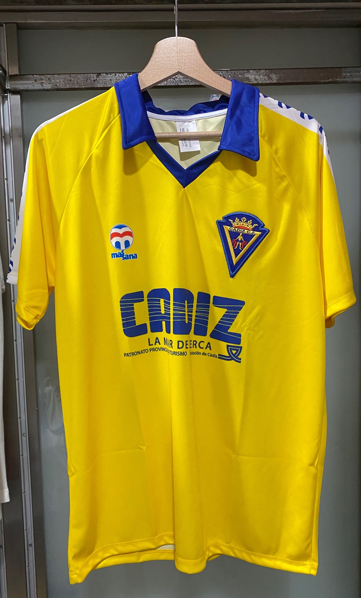 1987 Cadiz Home Shirt SOUVENIRS VINTAGE FOOTBALL