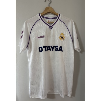1990 Real Madrid Home Shirt Hugo Sanchez